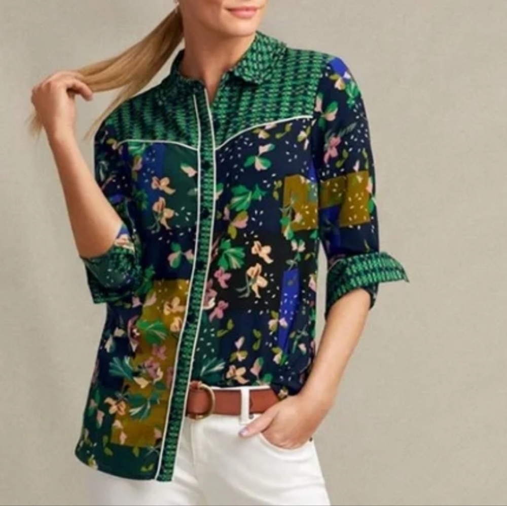 Cabi | #5520 Bronco Patchwork Colorful Floral But… - image 2